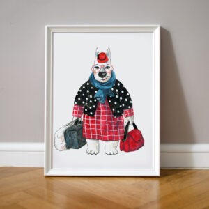 Mama lup - ilustrație originală